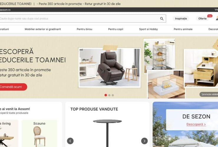 prahovaonline.ro screenshot 2024 10 01 at 03 22 05 aosom romania produse pentru casa birou fitness si animale min