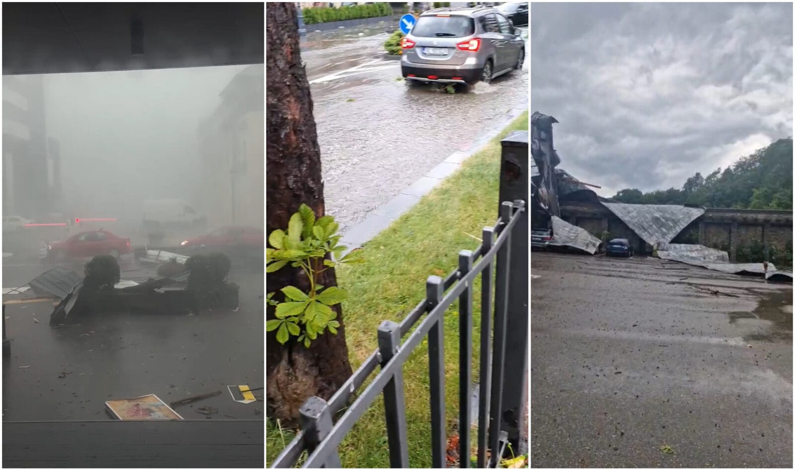 Furtună devastatoare la Sinaia: Acoperișul gării, aruncat peste DN1. Trafic blocat | VIDEO 25 furtuna devastatoare la sinaia acoperisul garii aruncat peste dn1 trafic blocat video