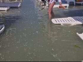 Imagini Spectaculoase la Costinești: Marea a Inundat Plaja. Care e Explicația? 48 imagini spectaculoase la costinesti marea a inundat plaja care e explicatia 3